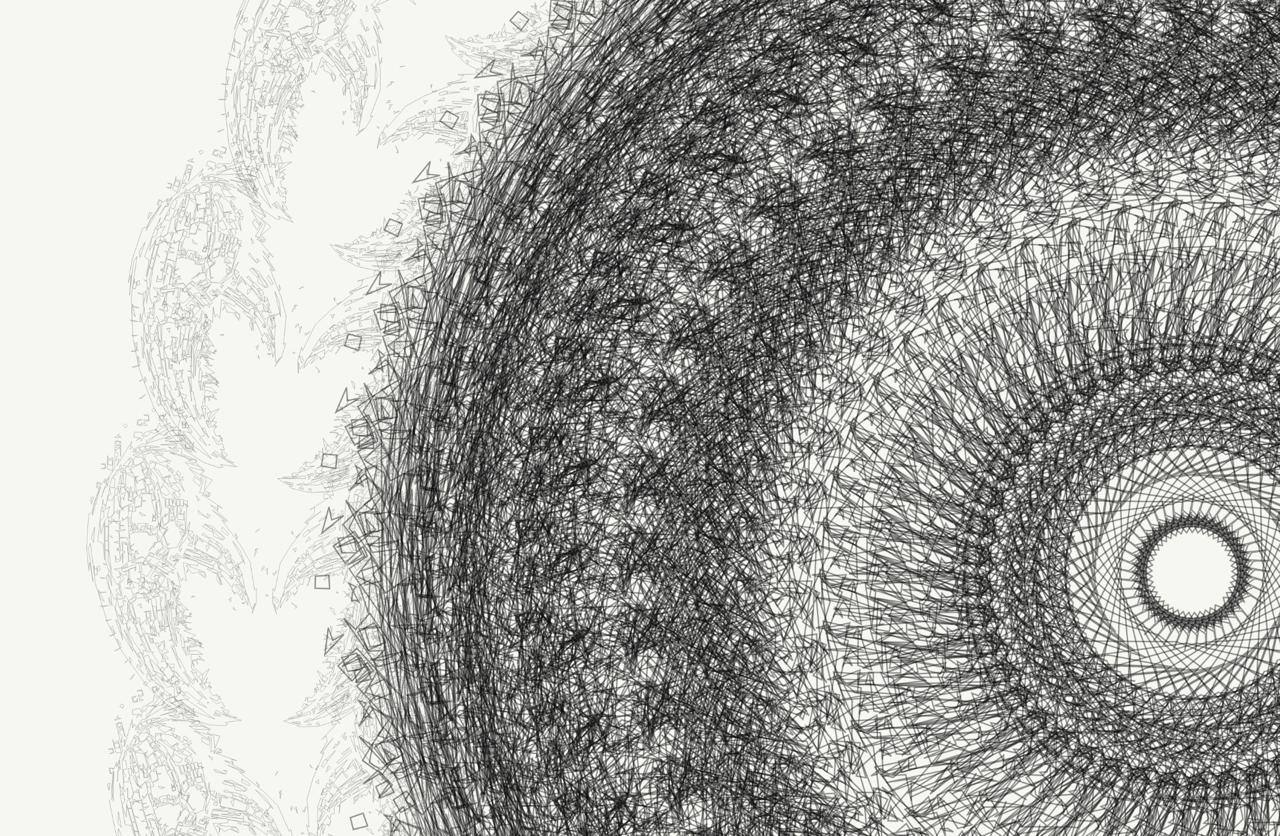 Clawglyph detail - dense hatching